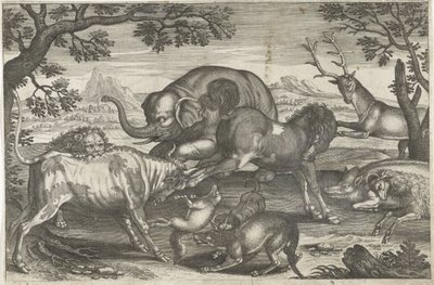 kampdyr Firebeinte dyr (serietittel) Animalivm Qvaddrvpedvm (serietittel) av Anonymous