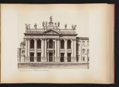 Fasade av Saint John Lateran i Roma, Italia St. Giovanni i Laterano. Roma (tittel på objekt) av Anonymous