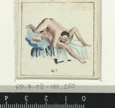 Par elsker, mann blir snudd på kvinne Åtte erotisk scene (serietittel) av Anonymous