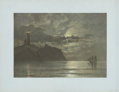 Havlandskap med fyr etter et maleri av C. Frederick Sörensen av Anonymous