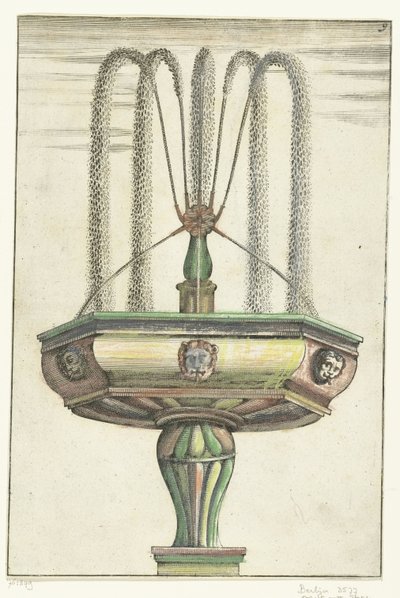 Zeshoekig bassin Arkitektur Curiosa Nova (serietittel) av Anonymous