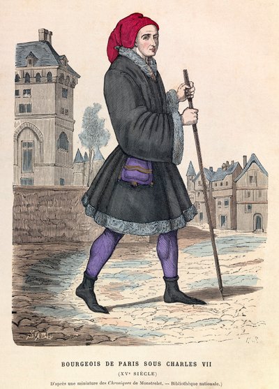 En borgerlig i Paris under kong Charles VIIs regjeringstid - Borgerlig parisisk mann under Charles VIIs regjeringstid av Anonymous Anonymous