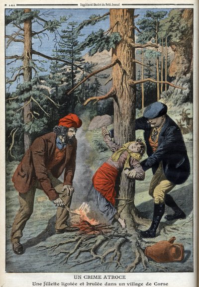 En jente bundet og brutt i en landsby på Korsika - "" The Petity Journal", 1. mai av Anonymous Anonymous
