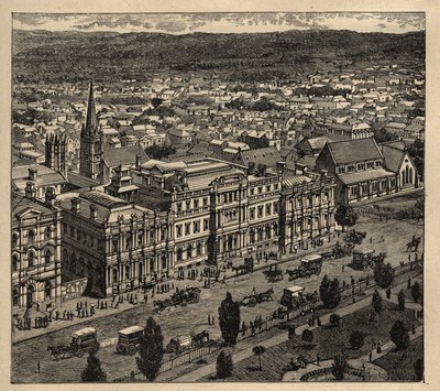 Adelaide - Australia - 1890 - engraving 1890 av Anonymous Anonymous