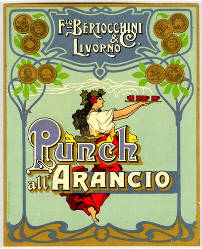 Annonse for oransje punch (Chromolithography 1905) av Anonymous Anonymous