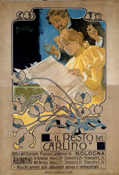 Reklameplakat for "Resten av Carlinoen" av Anonymous Anonymous