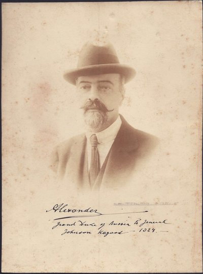 Alexandre Mikhailovitch de Russie - storhertug Alexander Mikhailovich av Russland (1866-1933), anonym. Fotografi av Anonymous Anonymous