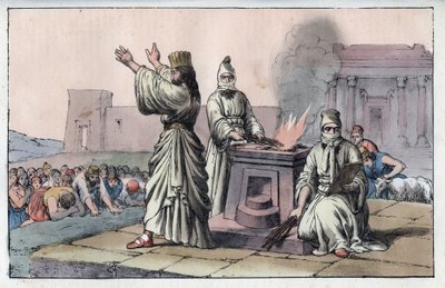 Gammel persisk sivilisasjon: magikere, offisielle prester og disipler av Zarathoustra (gamle orienten, persere: tryllekunstner) - gravering fra "" skikker og skikker til alle folkeslag i universet. Det er historien om regjeringen, lovene, militsen, religio av Anonymous Anonymous