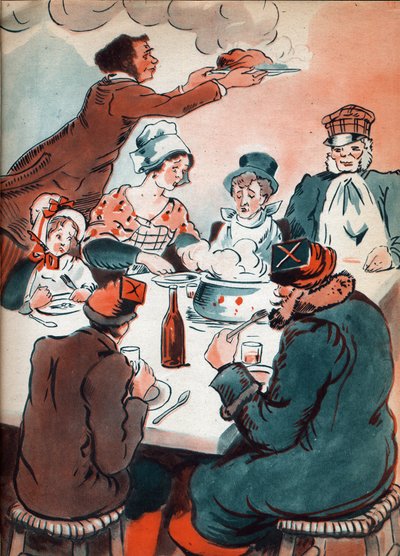 Anonym illustrasjon til «Les deux Nigauds» skrevet av grevinnen av Segur, 1900-tallet (trykk) av Anonymous Anonymous