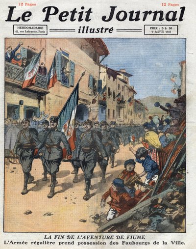 Som et resultat av Rapallo-handelen ble Fiume (Rijeka) en fri stat, den italienske hæren, som nettopp hadde utvist Gabriele d