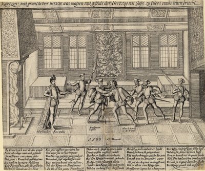 "" Attentat på hertugen av Guise (Henry I av Lorraine, kjent som Balafre av Anonymous Anonymous
