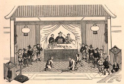 Kristenforfølgelse: forberedelser til martyrdøden til den franske misjonærpresten Augustus Chapdelaine (1814-1856) i Sy-lin-hien (Sy lin hien) i Kina 27. februar av Anonymous Anonymous