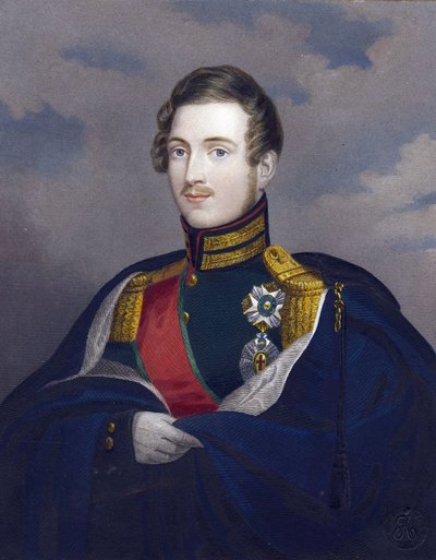 Constantin Pavlovitch, grand-duc de Russie eller Constantin Pavlovitch Romanov - Storhertug Constantine Pavlovich av Russland (1779-1831) - Anonym - 1825 - Kobberstikk, akvarell - 15,8x12,6 - Privat samling av Anonymous Anonymous