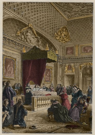 Ludvig XIVs død i Versailles 1. september av Anonymous Anonymous