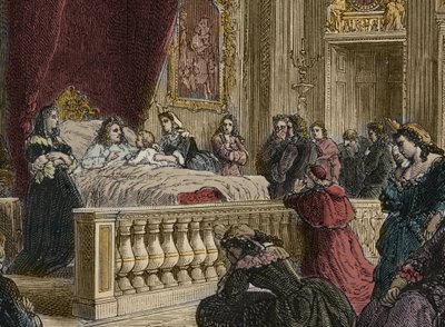 Ludvig XIVs død i Versailles 1. september av Anonymous Anonymous