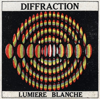 Diffraction: white light. Anonymous illustration from 1925. Private collection. av Anonymous Anonymous