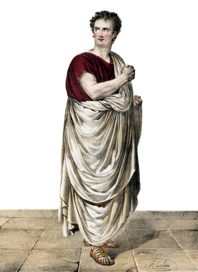 Felicity-Auguste Saillot dit Desmousseaux French actor (1785 -1854) in the role of Roscius in “” Sylla”” by Etienne de Jouy (1764-1846) av Anonymous Anonymous