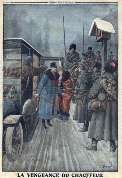First World War 1914-1918 (War 14-18). Denonce by his driver who wanted to avenge his ill-treatment, Austrian General Skarbonovich is taken prisoner in a Russian camp. In “” Le Petite Journal””, on 20/02/1916. Private Collection av Anonymous Anonymous