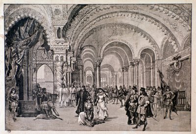 Første fremføring av Otello, opera av Giuseppe Verdi på Teatro alla scala av Anonymous Anonymous
