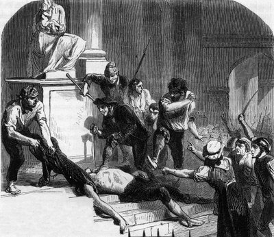 Den franske revolusjonen - Massakrene på La Glaciere, Avignon - Mordet på Lescuyer av Anonymous Anonymous
