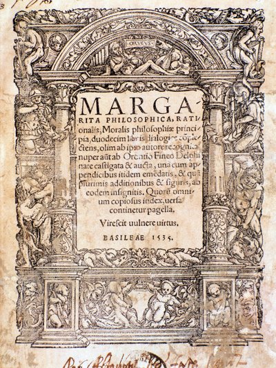 Frontispice av Margarita Philosophica (tresnitt av Anonymous Anonymous