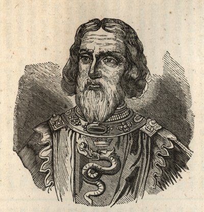Galeas I Visconti - Galeazzo I Visconti - galeazzo primo visconti - 1277-1328 - engraving av Anonymous Anonymous