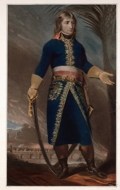 General Napoleon Bonaparte - Anonym - 1796 - Mezzotint - 57,5x40,3 - Privat samling av Anonymous Anonymous