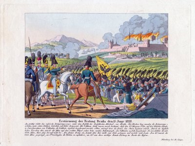 Guerre russo-turque de 1828-1829 - Stormen på Brailov-festningen 15. juni av Anonymous Anonymous