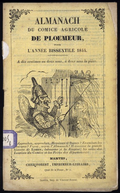 Guignol - Omslag til Almanach of the Comice Agricole de Ploemeur av Anonymous Anonymous