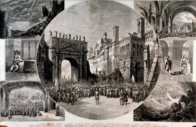 Illustrasjon for Francesca da Rimini, verk av Ambroise Thomas av Anonymous Anonymous