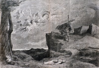 Illustrasjon til operaen Valkyrien i Nibelungens ring av Wagner av Anonymous Anonymous