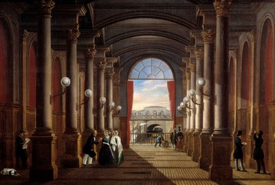 Innvendig utsikt over den tidligere stasjonen Saint Lazare (Saint-Lazare) Anonymt maleri. 1845 søn. 1,35x1,85 m Paris, Musee Carnavalet av Anonymous Anonymous