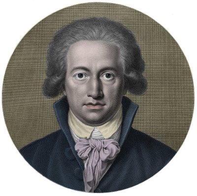 Johann Wolfgang von Goethe (1749-1832). tysk forfatter. Gravering fra 1800-tallet - Portrett av Johan Wolfgang Goethe (1749 - 1832), tysk forfatter av Anonymous Anonymous