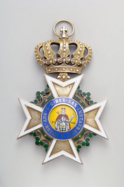 Kongeriket Sachsen - Saint Henry Military Order: insignier av det store kors - 1736-1918 av Anonymous Anonymous