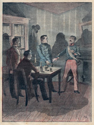Le jure (Ed) av Bories - gravering i "De fire sersjantene i La Rochelle storslått historisk og dramatisk fortelling"" av Jules Beaujoint - Omtrent 1900 av Anonymous Anonymous