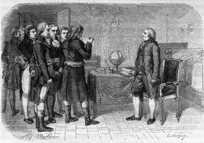 Louis XVI, konge av Frankrike, mottok sin dødsdom, Le Temple av Anonymous Anonymous