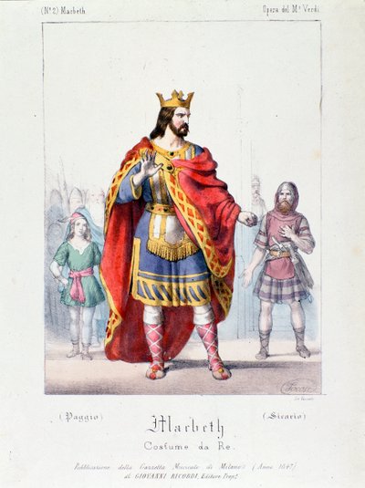 Macbeth king karakter i Macbeth opera av Giuseppe Verdi av Anonymous Anonymous