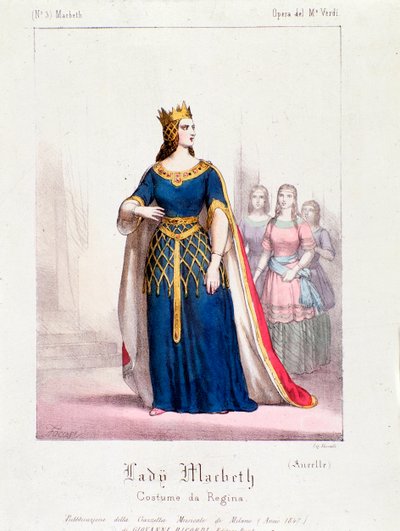 Macbeth dronning karakter i Macbeth opera av Giuseppe Verdi av Anonymous Anonymous