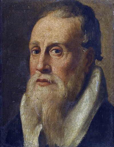 Nicolas de Verone (14eme siecle) - Portrett av poeten Nicolo da Verona par Anonymous, andre halvdel av 1500-tallet. - Olje på tre, 23,5x18,1 - Privat samling av Anonymous Anonymous