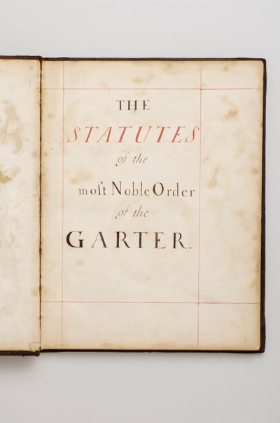 Order of the Garter: Book of Statutes som tilhørte Charles Fitzroy, Duke of Grafton - Akvarellmanuskript, Beg. 18. århundre av Anonymous Anonymous