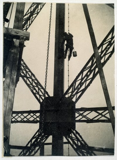 Maler på Eiffeltårnet i 1889, Paris av Anonymous Anonymous