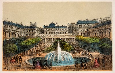 Paris 1874: Det kongelige slotts hager, privat samling av Anonymous Anonymous
