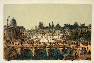 Paris 1874: Pont Neuf, privat samling av Anonymous Anonymous