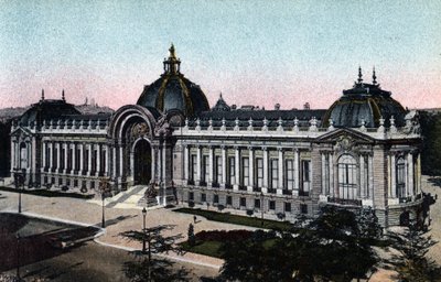 Paris: utvendig utsikt over Petit Palais åpnet i 1900, bilde fra 1920 i "Artistic Album" av byen Paris av Anonymous Anonymous