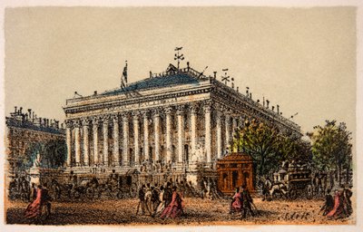 Paris i 1874: Børsen, privat samling av Anonymous Anonymous
