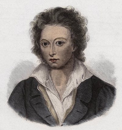 Percy Bysshe Shelley (1792-1822) engelsk poet- av Anonymous Anonymous