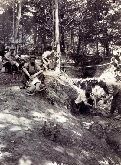 Fotografi fra et personlig album av en infanteriløytnant under de første månedene av første verdenskrig (1. Iere av Anonymous Anonymous