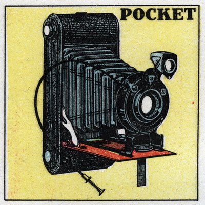 Photography: “” Pocket” camera. Anonymous illustration of 1925. Private collection. av Anonymous Anonymous