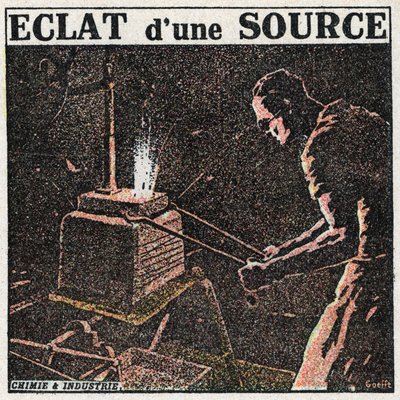 Photometry: eclat of a source. Anonymous illustration of 1925. Private collection. av Anonymous Anonymous