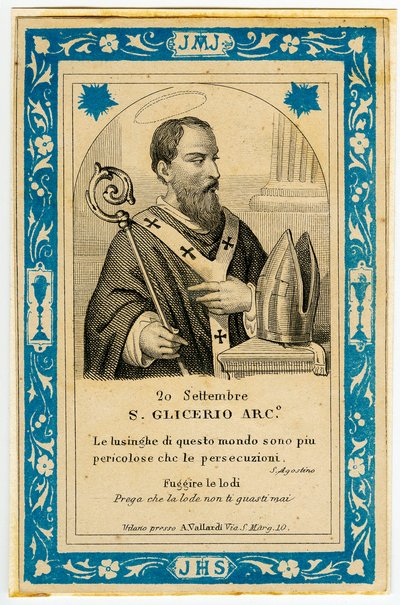 Fromt bilde: San Glicerio (gravering) av Anonymous Anonymous